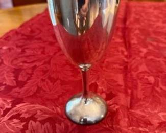Beautiful Silverplate 7" Wine Goblets (8 in set)