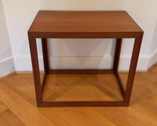 Mid-Century Modern Teak Cube Side Table - Price per One