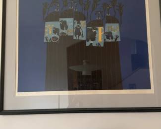 Mixed Media Art “Peggy” Signed by Artist - 40”x33”