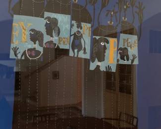 Mixed Media Art “Peggy” Signed by Artist - 40”x33”