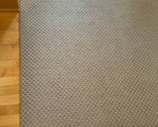 Textured Beige Area Rug - 11’1”x12’7”