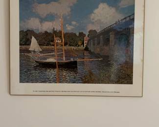 Claude Monet Bridge at Argenteuil Art Print