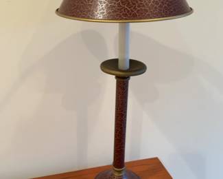 Vintage Crackle Finish Buffet Lamp
