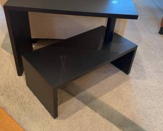 Zanotta Castiglioni Double Height Side Table with Rotating Shelve