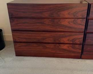 Mid-Century Modern Rosewood 4-Drawer Dresser - Price per One