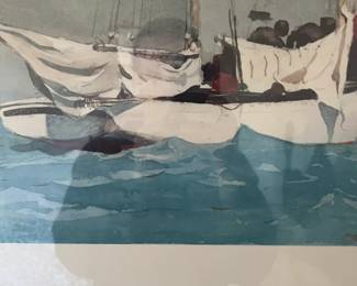 Winslow Homer 'Sloop, Nassau' Nautical Art Print