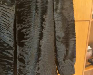 Gartenhaus Vintage Fur Swirl Texture Coat