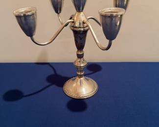 Pair of Duchin Creations Sterling Silver Weighted Candle Holders