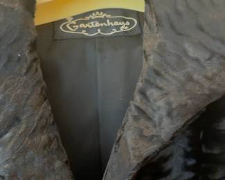 Gartenhaus Vintage Fur Swirl Texture Coat