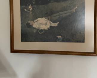 Framed Art Print of Winslow Homer's 'The Blueberries'