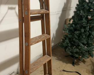 Vintage Wooden Step Ladder