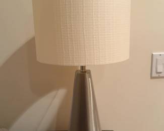 Modern Tapered Ceramic Table Lamp with Textured Shade