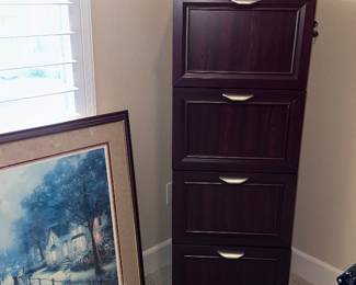 File cabinet matches desk, sold separately 