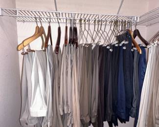 Lots of men’s clothing