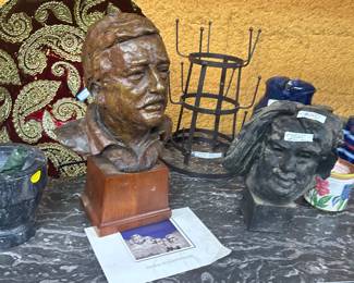 Thomas Bruno bust of New Orleans artist George Schmidt