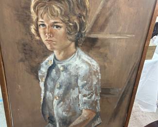 Harry Gamble painted his daugter in 1962