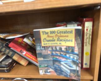 Large Collection cookbooks includes New Orleans cooking