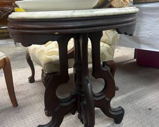 Oval Victorian table