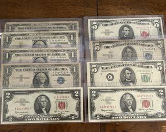 Mint Proof Sets, Silver Coins, Old Currency, Star Notes and Graded Coins