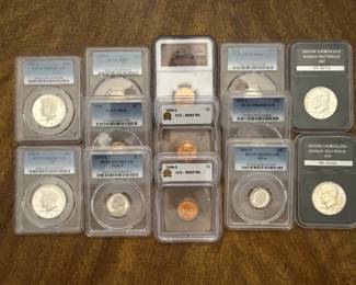 Mint Proof Sets, Silver Coins, Old Currency, Star Notes and Graded Coins