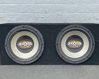 kicker 12 CVR speakers
