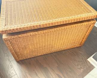Wicker Trunk 75.00 . Excellent condition 