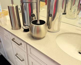 Set of 4 bathroom accessories. 3 sets 45.00 EACH SET OF 4.