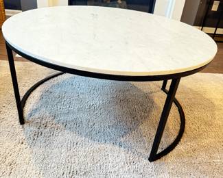 Large White Marble Nesting Table -others available but priced individually. 350.00