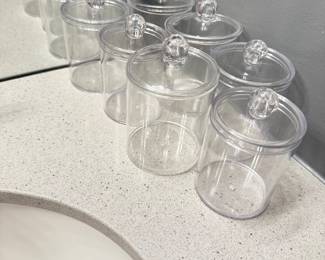 Acrylic containers 15.00 for 9 