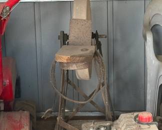 Vintage Grinding Wheel with Motor