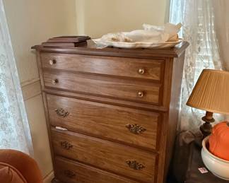 Vintage Broyhill Oak Drawer Chest