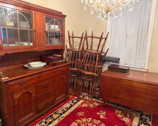 china cabinet, china set 