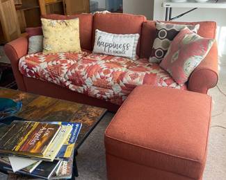 sofa with ottoman