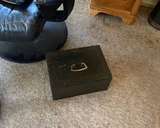 iron safe box with key