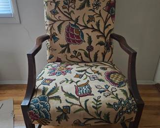 Unique antique hand sewn with yarn chair