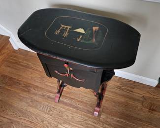 Inlaid antique Japanese cigar table