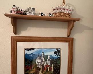 Schloss Neuschwanstein Print with Wooden Frame