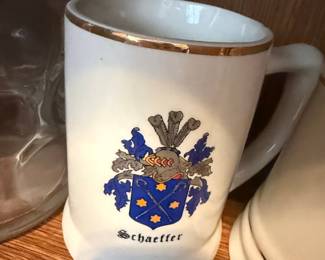 Schaeffer Family Crest Beer Stein