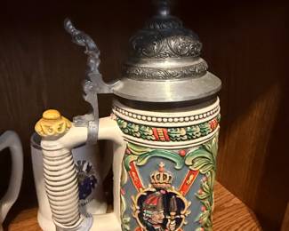 German Beer Stein with "Pro Gloria" inscription