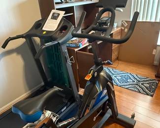 Horizon Fitness Elite IC 7.9 Indoor Cycle with Integrated Treadmill Mat