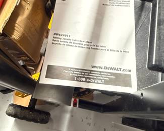DEWALT DWE74911 Rolling Jobsite Table Saw Stand