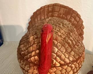 Vintage Ceramic Turkey Cookie Jar