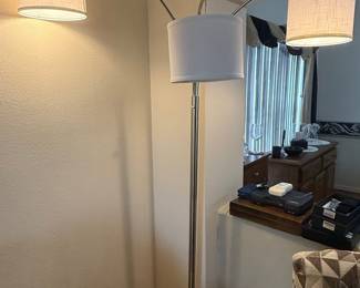 Arc Floor Lamp with Two Shades
