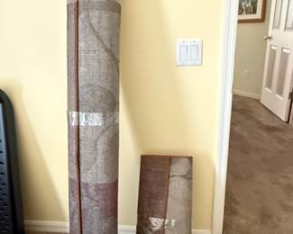 Rolled Area Rugs with Abstract Pattern