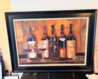 Large wine wall art