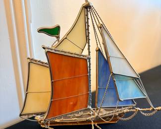 Stain glass Ship