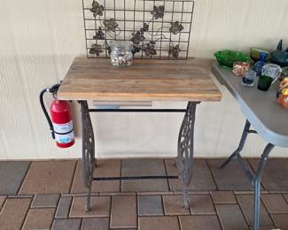 Sewing Machine Table Industrial Style Console Table
