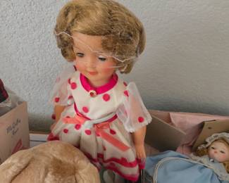 Shirley Temple Doll Ideal Polka Dot Red dressed