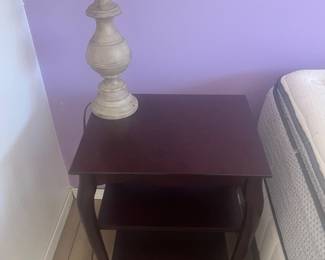 Nightstand (queen Anne style legs with shelves $35