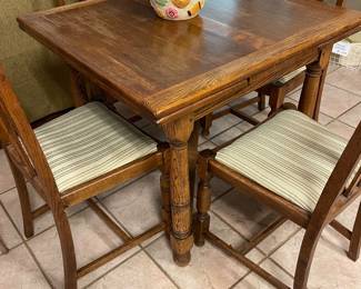 English table & chairs mid-century cookie jar